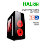 CASE HALION SCORPIO (5506) 350W | LED-RED