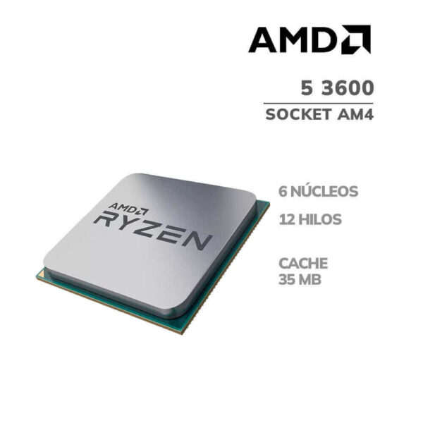 PROCESADOR AMD RYZEN 5 3600 (100-100000031BOX) 3.6GHZ 32.0MB | AM4