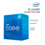 PROCESADOR INTEL CORE I5-11400F 2.6 GHZ 12MB CACHE LGA 1200 (BX8070811400F)