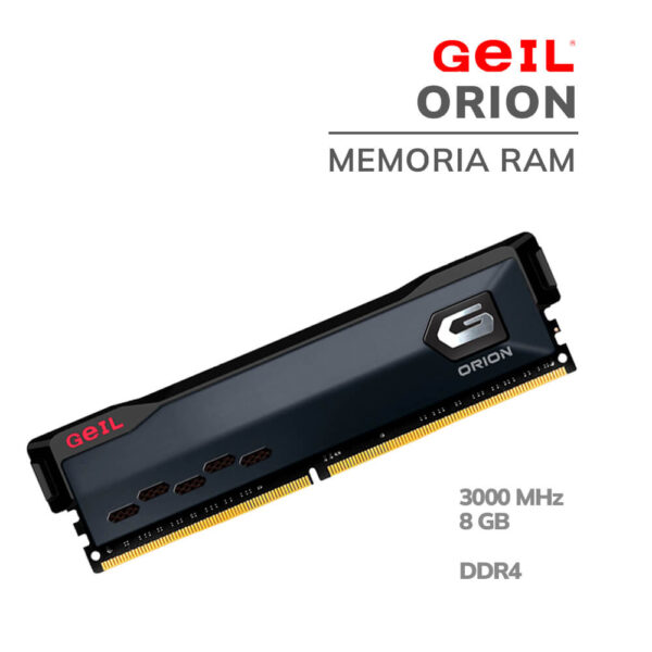 MEMORIA RAM GEIL ORION DDR4 8GB 3000MHZ BLACK