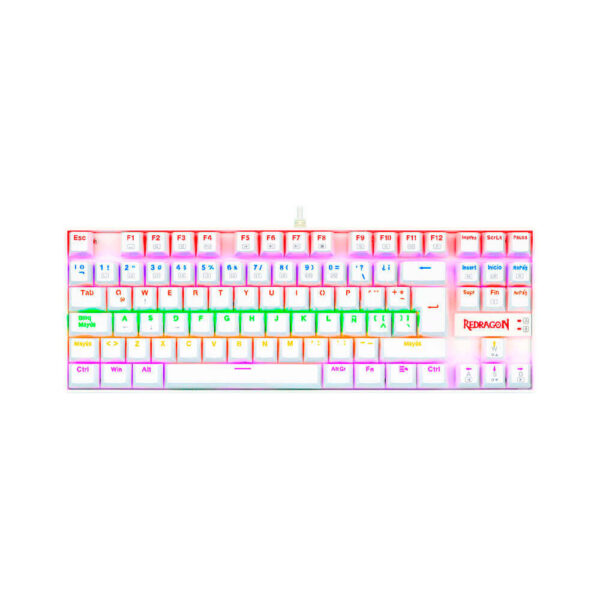 TECLADO GAMER REDRAGON KUMARA ( K552-KR SP ) RAINBOW | USB | SWITCH RED | WHITE
