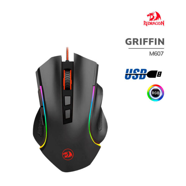 MOUSE REDRAGON GRIFFIN ( M607 ) GAMING | LED-RGB