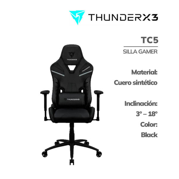 SILLA GAMER THUNDERX3 TC5 ( TEGC-2044101.11 ) BLACK