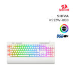 TECLADO GAMER REDRAGON SHIVA ( K512W-RGB ) LED RGB | USB | SEMI-MECANICO | WHITE
