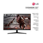 MONITOR GAMER LG 31.5" ULTRAGEAR (32GN50R-B) PANEL VA | 165HZ - 5MS | HDMI - DP | G-SYNC COMPATIBLE