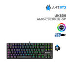 TECLADO GAMER ANTRYX MK830 CHROME STORM (AMK-CS830KBL-SP) SWITCH BLUE | LED-RGB