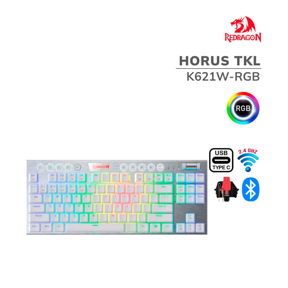 teclado-gamer-redragon-horus-tkl-k621w-rgb-led-rgb-usb-type-c-wireless-switch-red-pc-speed TECLADO GAMER REDRAGON HORUS TKL ( K621W-RGB ) LED-RGB | USB TYPE-C | WIRELESS | SWITCH RED | WHITE