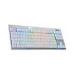 TECLADO REDRAGON HORUS TKL WHITE WIRELESS (K621W-RGB-SP) GAMING | BT | SWITCH RED | LED-RGB