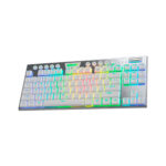 TECLADO REDRAGON HORUS TKL WHITE WIRELESS (K621W-RGB-SP) GAMING | BT | SWITCH RED | LED-RGB
