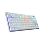 TECLADO REDRAGON HORUS TKL WHITE WIRELESS (K621W-RGB-SP) GAMING | BT | SWITCH RED | LED-RGB