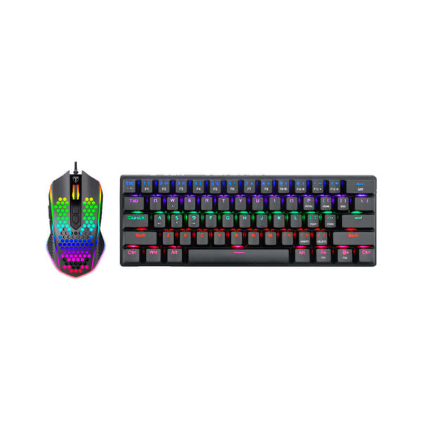 TECLADO T-DAGGER 2 EN 1 MAIN FORCE (T-TGS008-BR) BLACK INGLES