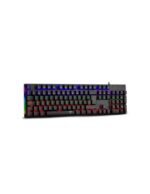 TECLADO GAMER T-DAGGER NAXOS (T-TGK310-BL-SP) BLACK | SWITCH BLUE | LED-RAINBOW - Imagen 2
