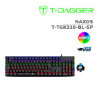 TECLADO T-DAGGER NAXOS RAINBOW T-TGK310-BL-SP SPANISH SWITCH BLUE