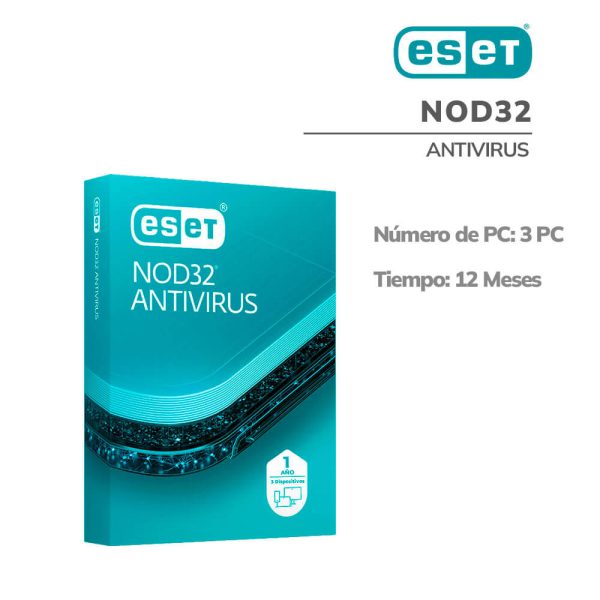 ANTIVIRUS ESET NOD32 3 PC ( S11010230 ) 12M