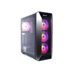CASE GAMER HALION STEEL | VIDRIO TEMPLADO | FAN RGB| SIN FUENTE