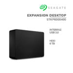 DISCO DURO EXTERNO SEAGATE EXPANSION DESKTOP - STKP6000400, 6TB, USB 3.0