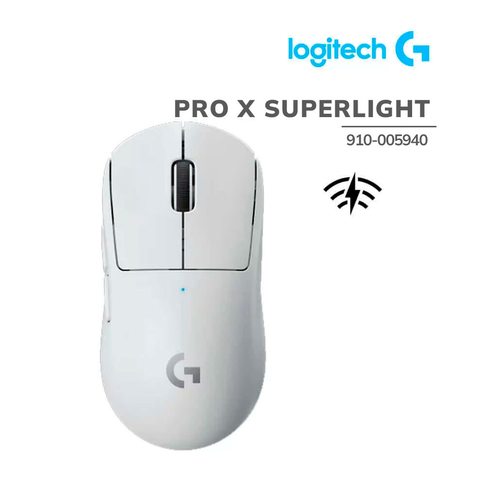 mouse-logitech-g-pro-x-superlight-white-wireless-lightspeed-white-pc-speed MOUSE GAMER LOGITECH G PRO X SUPERLIGHT WHITE LIGHTSPEED (910-005940) WIRELESS | HERO 25K DPI - Imagen 1