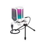 MICROFONO FIFINE A6V ( A6V-W ) WHITE | CONDENSADOR | SOPORTE | LED-RGB - Imagen 2