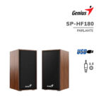 PARLANTE GENIUS SP-HF180 ( 31730029400 ) USB POWER - 6W - MADERA