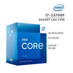 PROCESADOR INTEL CORE I7-13700F 2.1GHZ-30MB ( BX8071513700F ) LGA 1700