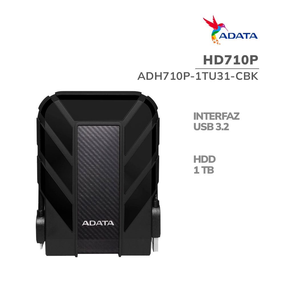 DISCO DURO EXTERNO ADATA HD710P USB 1TB BLACK