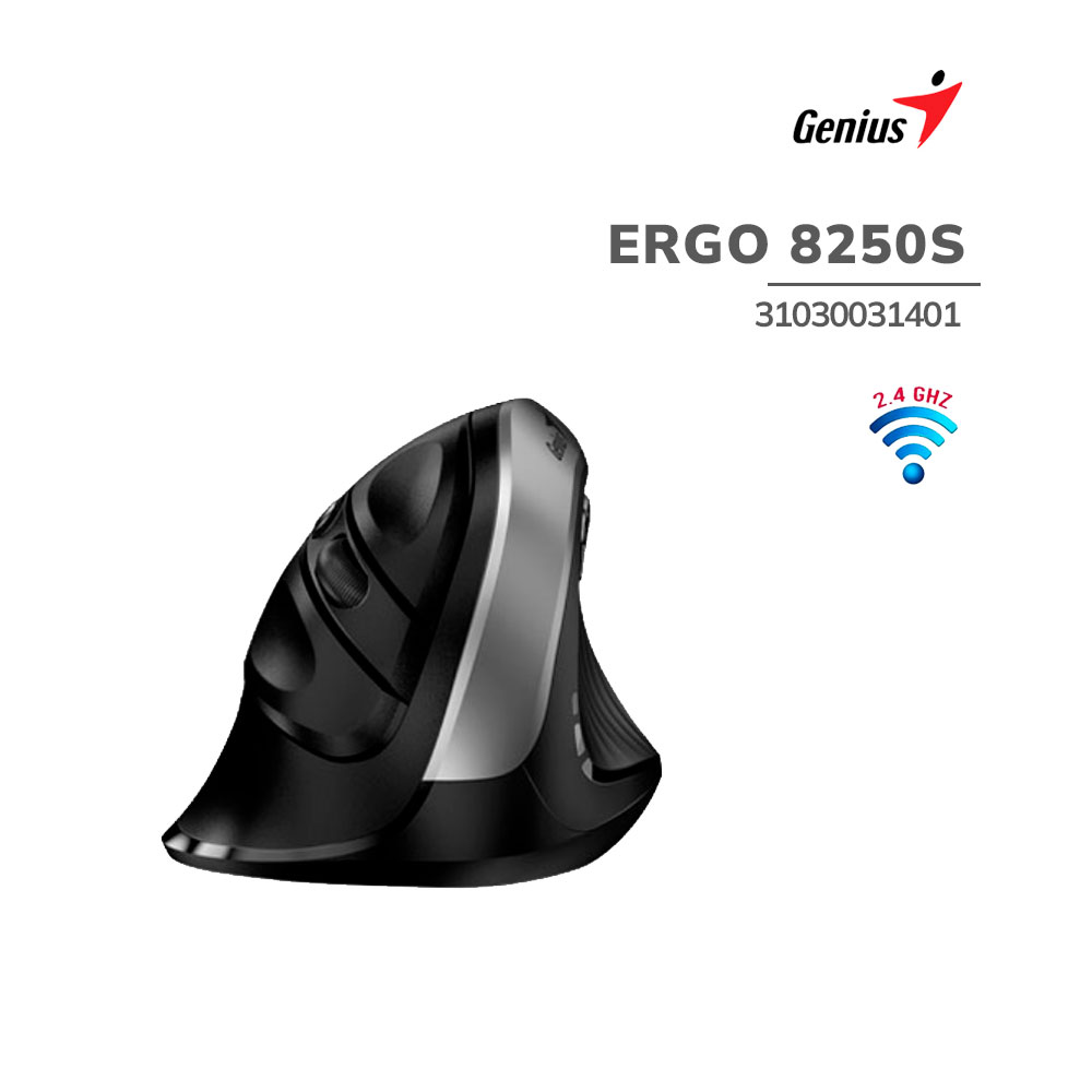 Mouse Genius Ergo 8250S Vertical Wireless Grey