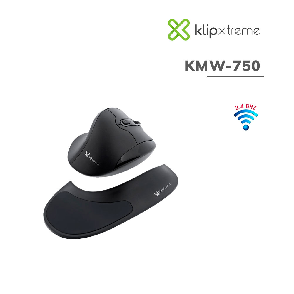 Mouse Klip Xtreme KMW 750 Semi Vertical Wireless