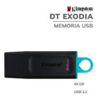 MEMORIA USB KINGSTON 64GB USB3.2 DATATRAVELER EXODIA (DTX/64GB)
