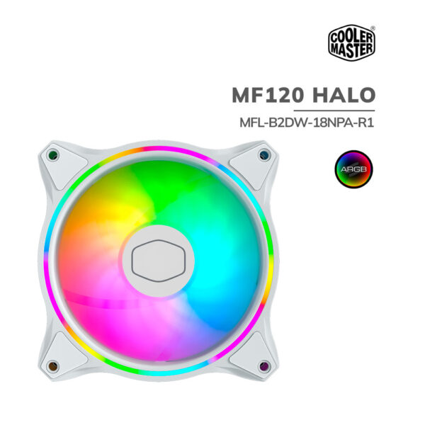 Cooler para Case Cooler Master MF120 Halo 120mm ARGB White