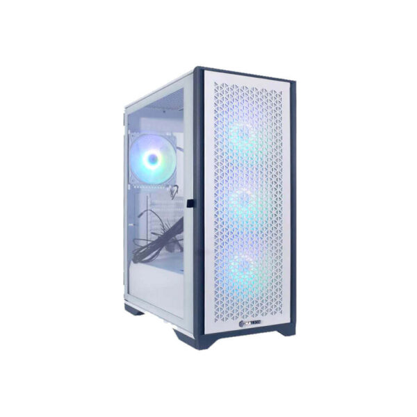 CASE HALION GAMER SNAKE C482TG WHITE S/FUENTE 4FAN RGB 2 USB2.0 1
