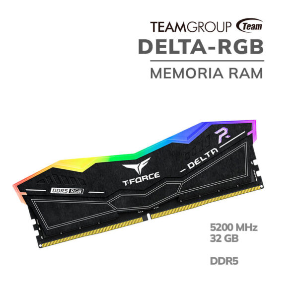 MEMORIA RAM TEAMGROUP 32GB/5200MHZ DDR5 DELTA-RGB