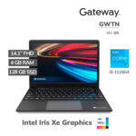 Laptop Gateway Gwtn Core I3-1115G4 4Gb 128Gb Ssd T Video Intel Uhd Graphics 14.1 Fhd Windows 10 (141-3Bk)