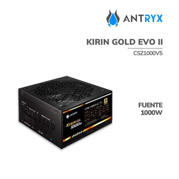 fuente-de-poder-antryx-1000w-kirin-gold-evo-ii-csz1000v5-80-plus-gold-pcie-5-0-modular