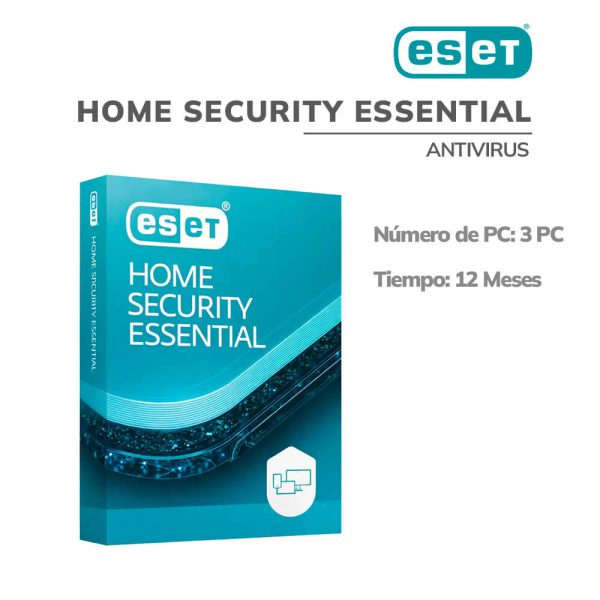 ANTIVIRUS ESET 3 PC HOME SECURITY ESSENTIAL ( S11030212 ) 12M