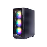 CASE GAMER HALION SPECTRE 550W BLACK 4X12 ARGB VIDRIO TEMPLADO