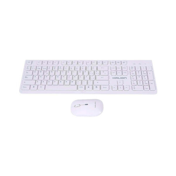KIT TECLADO Y MOUSE HALION INALAMBRICO HA-K652C WHITE (HA-K652C)