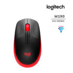 Mouse Logitech M190 Wireless Full-Size Red (910-005904)