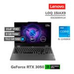 LAPTOP GAMER LENOVO LOQ 15IAX9 I5-12450HX 8GB DDR5 512GB SSD GEFORCE RTX 3050 6GB 15.6 FHD 144HZ FREEDOS ( 83GS006WLM )