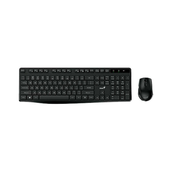 TECLADO GENIUS + MOUSE WIRELESS KM-8206S USB MULTIMEDIA BLACK (31340017401)