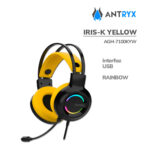 Audifono Gamer Antryx Iris-K Yellow (Agh-7100Kyw) 7.1 Virtual | LED-Rainbow
