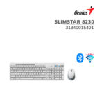 KIT GENIUS TECLADO + MOUSE SLIMSTAR WHITE 8230 BT-WIRELESS (31340015401)