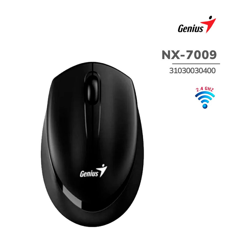 mouse-genius-nx-7009-wireless-blueye-ergonomico-black-3103030400-pc-speed MOUSE GENIUS NX-7009 WIRELESS BLACK (31030030400) - Imagen 1