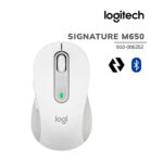 Mouse Logitech Signature M650 Silent Wireless/Bluetooth White (910-006252)