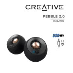 Parlante Creative Pebble 2.0 Black (51MF1680AA000)