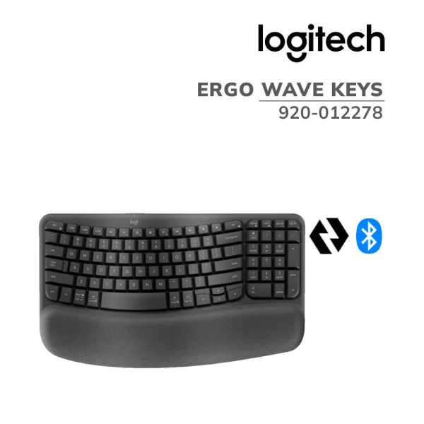 TECLADO LOGITECH ERGO WAVE KEYS (920-012278) BLUETOOTH/WIRELESS | GRAPHITE