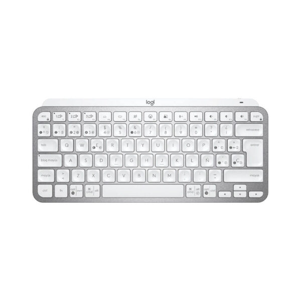 TECLADO LOGITECH MX KEYS MINI MULTI-DEVICE BT ILUMINADO PALE GREY SP (920 010477)