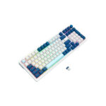 TECLADO GAMER REDRAGON EISA K686WB-RGB-PRO WIRELESS INGLES WHITE/BLUE
