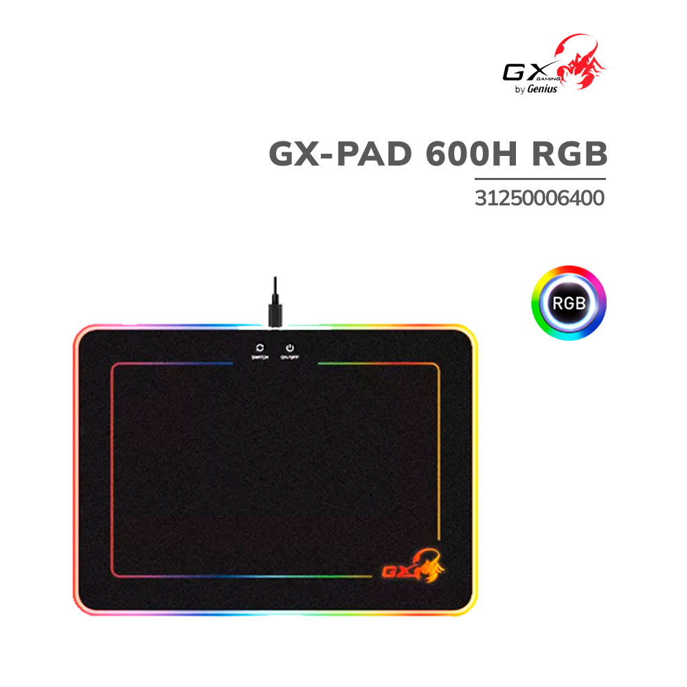 pad-mouse-genius-gx-gx-pad-600h-hard-rgb-usb-black-31250006400-pc-speed Pad Mouse Genius GX GX-Pad 600H Hard RGB USB Black (31250006400) - IT2 - Imagen 1