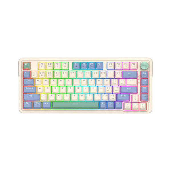 TECLADO GAMER REDRAGON UCALPRO-RGB WIRELESS INGLES K673CPG PASTEL