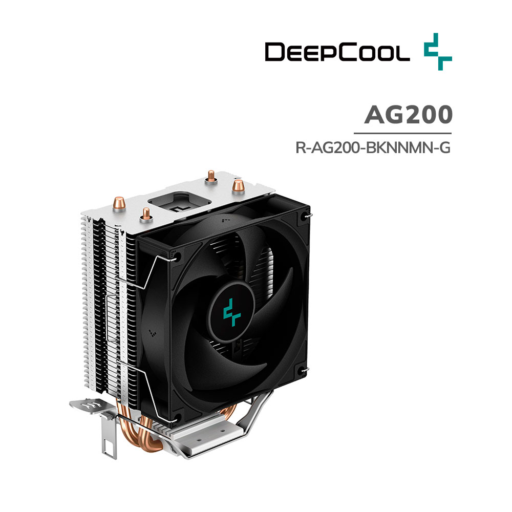 cooler-de-procesador-deep-cool-ag200-r-ag200-bknnmn-g-pc-speed Cooler para Procesador DeepCool AG200 (R-AG200-BKNNMN-G) - Imagen 1